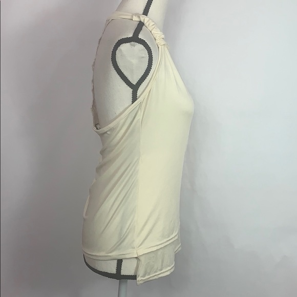 Show Lai off white racerback with lace detail top - Picture 6 of 6